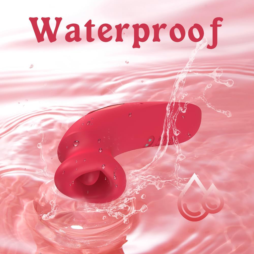 G Spot Vibrator Adult Sex Toys Sucking Vibrator Clitoral Nipple Stimulator Tongue Sex Toy for Woman Couples Adult Sex Games 10 Tongue Vibrating Modes and 10 Sucking Modes