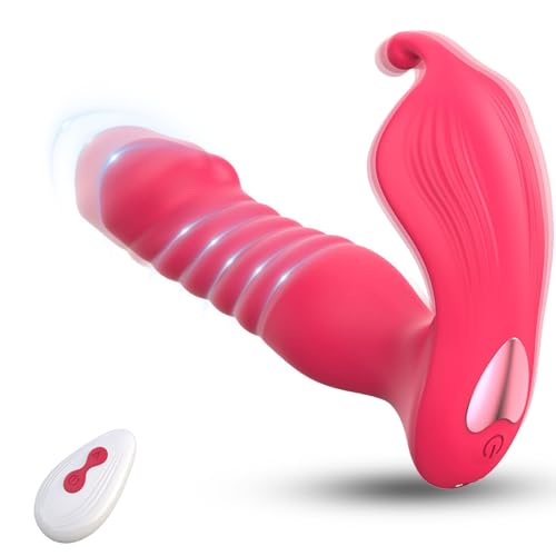 Thrusting Remote Control Vibrator G Spot Stimulator Masturbation Clitoris Butterfly Dildo Wearable Panty Vibrator Sex Toys for Women Adult Toy