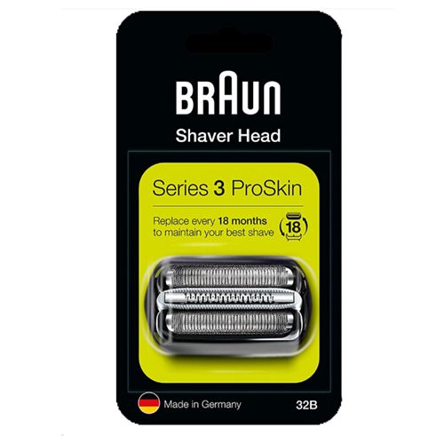 Braun Series 3 32B Electric Shaver Head Replacement - Black - COM32B