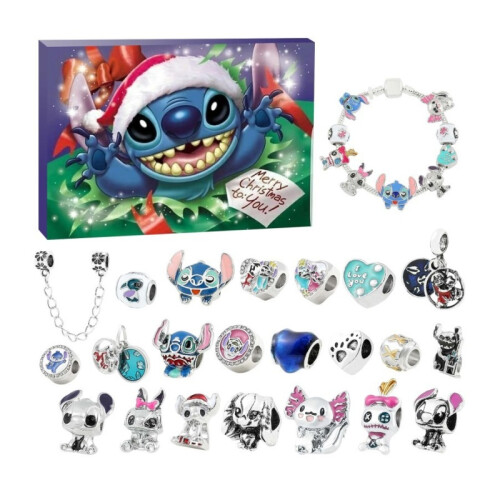 Christmas Advent Calendars DIY Charm Bracelet Set 24 Days Surprise Gift