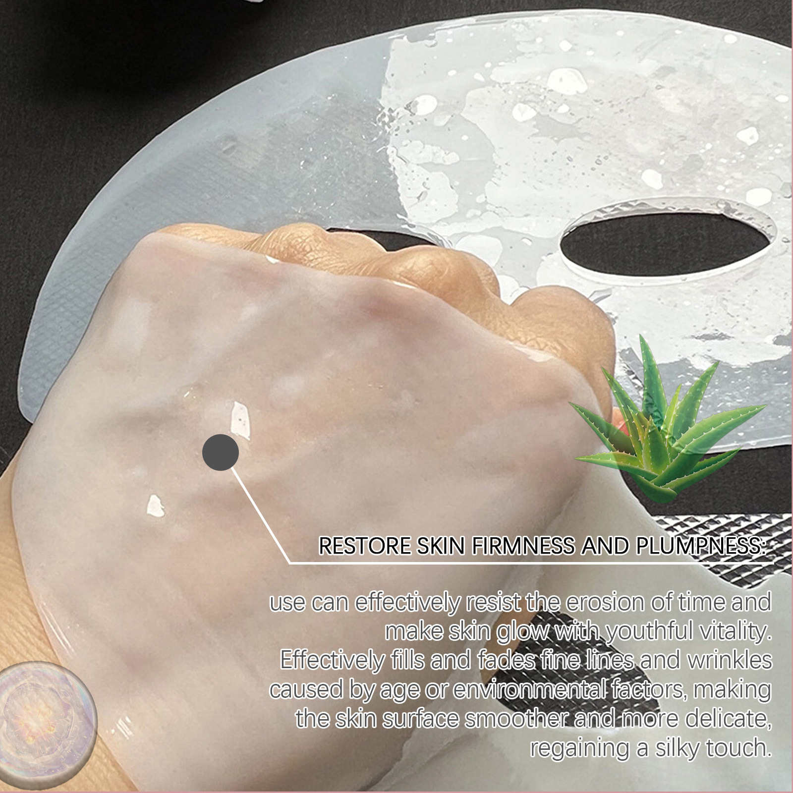 (1PC) Bio Collagen Facial Mask Shrink Pore Moisturizing Refreshing Nourish Care Skin Hydration Moisturizer Deep Lift Brightening Nourish Skin Care Product