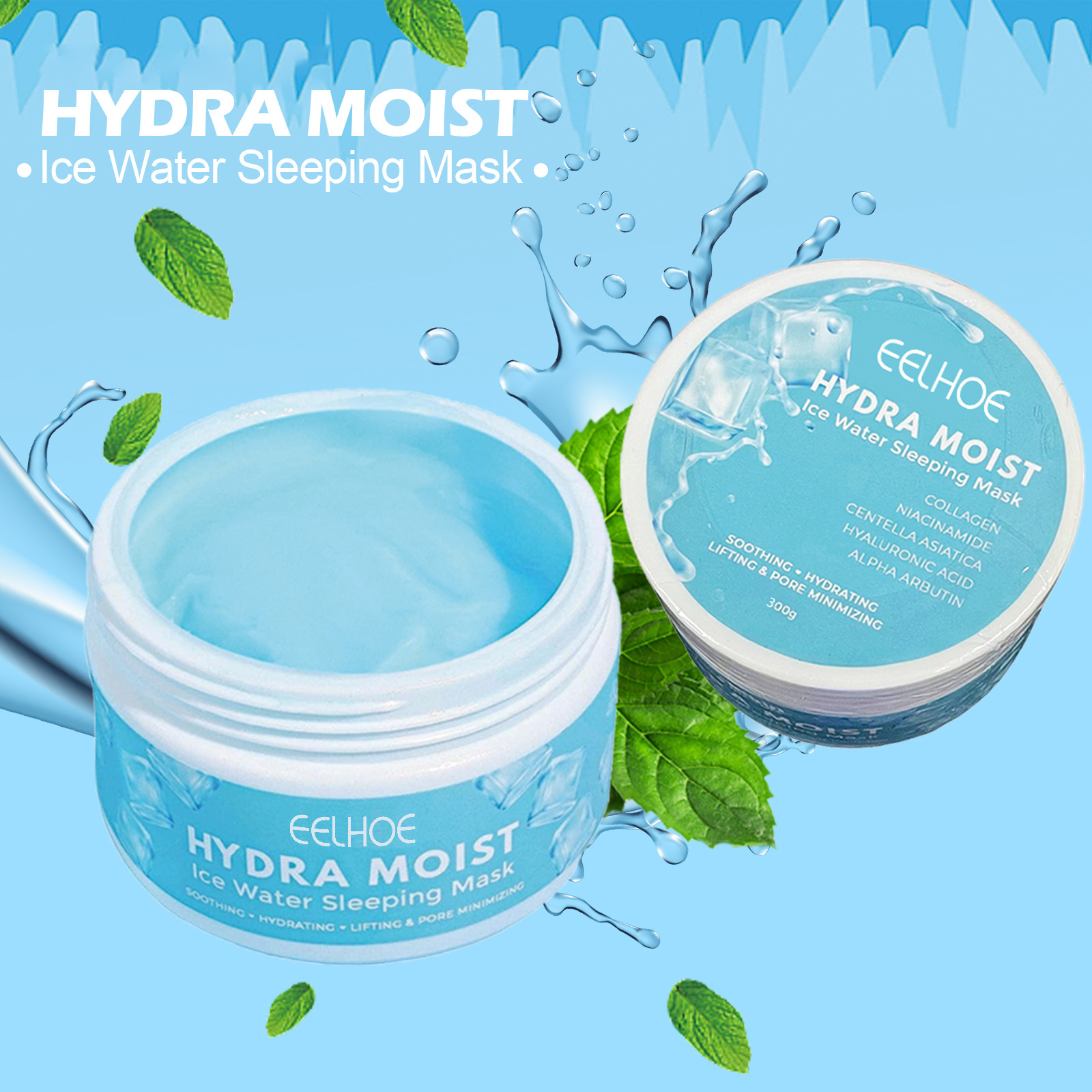 (1 PC) Hydrating Sleeping Mask Hydrating Nourishing Facial Mask Deep Cleansing Pores Acne Treatment Soothing Repair Moisturizing Pores Shrinking