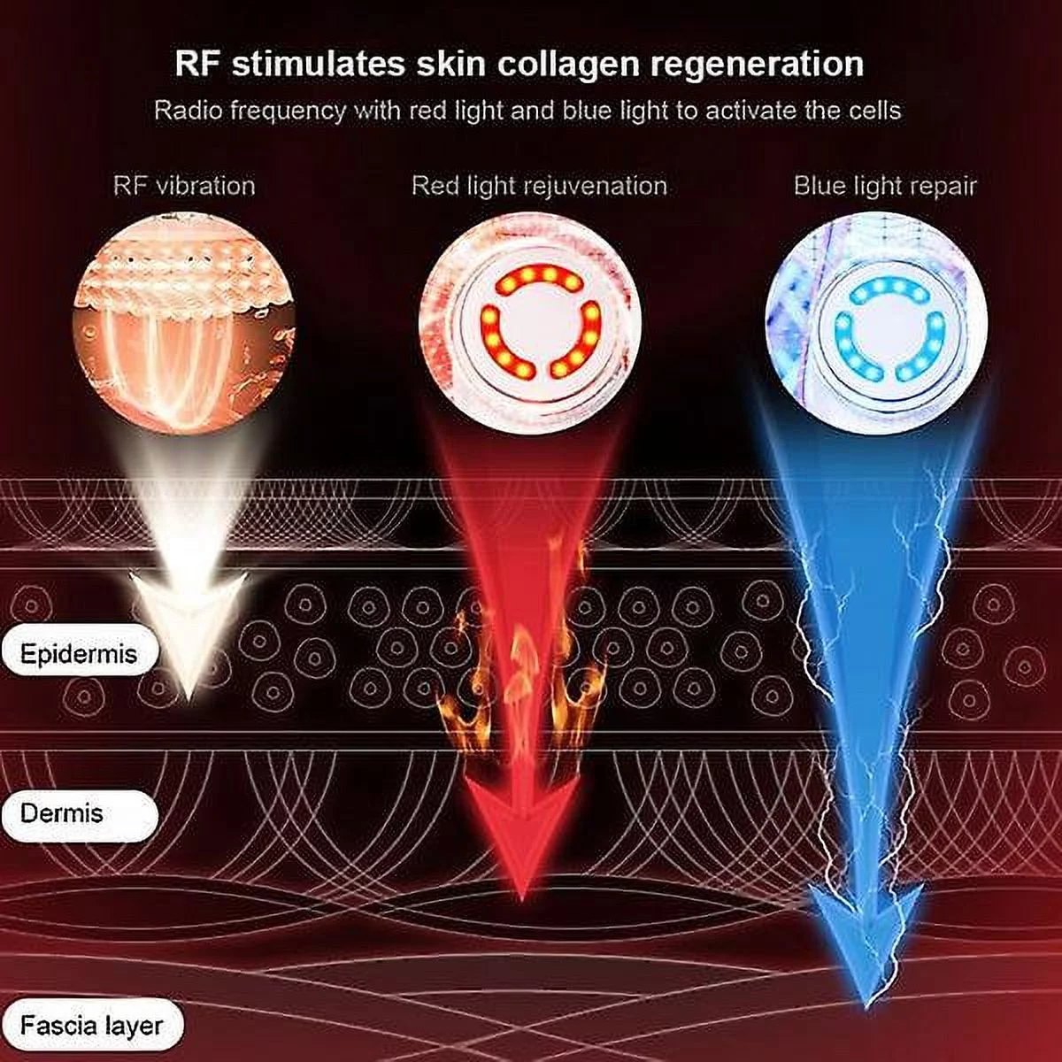 Face Lift Devices EMS RF Microcurrent Skin Rejuvenation 7 in 1 Facial Massager Skin Care Instrument Multi Anti Wrinkle Tightening Home Beauty Device