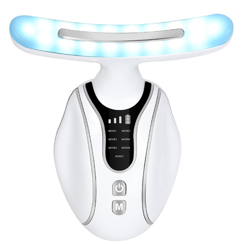 Facial Massager EMS Microcurrent Neck Lifting Beauty Device 7 Colors Light Wrinkles Removal Anti Aging Firming Multifunction Skin Care