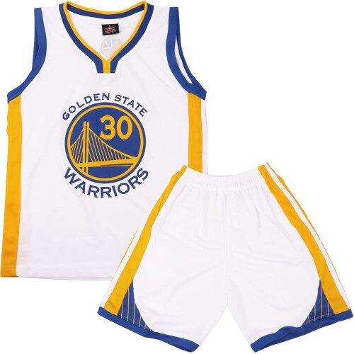 (Blue 2XS) Golden State Warriors Kids Basketball Jersey