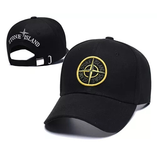 (Black) Stone island Baseball Cap One Size Good Fit Uk Unisex Hat Adjustable