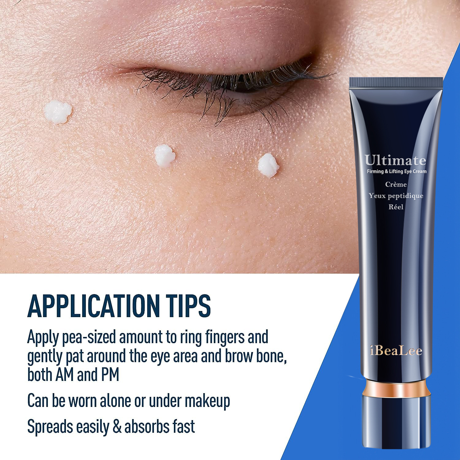 Ultimate Firming Lifting Eye Cream Temporary Eye Eightening Cream Reduces Eye Bags Dark Circles and Fine Lines Daily Anti Aging repairs Wrinkles 20g