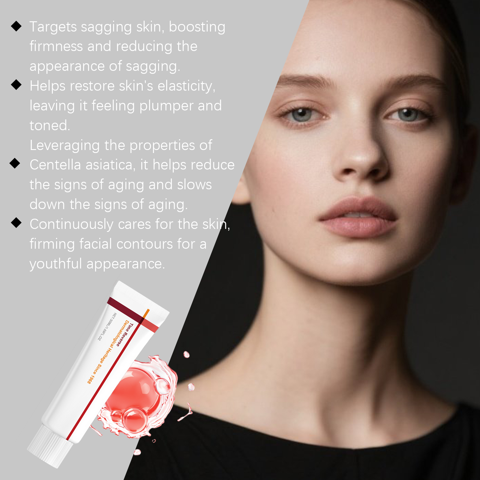 Centella Asiatica Time Reverse Cream Advanced Fast-Absorbing & Nourishing Cream Hydrates Firming Anti-Aging Face Cream Skin Care ﻿