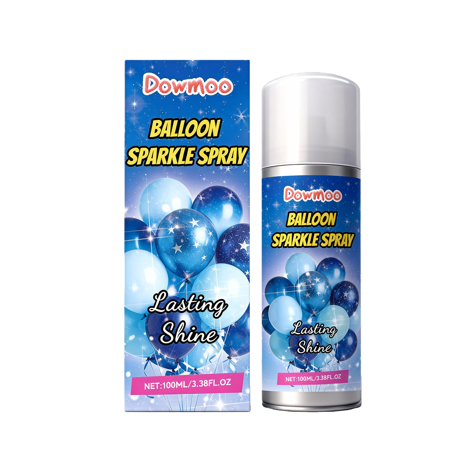 (Pink) Ballon Shine Spray Anti Fading Restore Party Decoration Atmosphere Quick Drying Brightener Balloon Polishing Spray 100ml