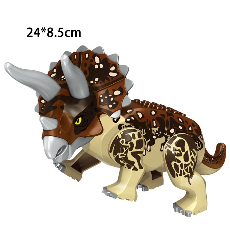 (Dinosaur B) Dinosaur Action Mini Figures Toys Building Set Model Toy with Movable Jaw Velociraptor Educational Toys Gifts for Kids