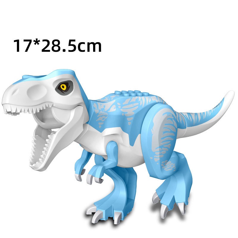 (Dinosaur B) Dinosaur Action Mini Figures Toys Building Set Model Toy with Movable Jaw Velociraptor Educational Toys Gifts for Kids