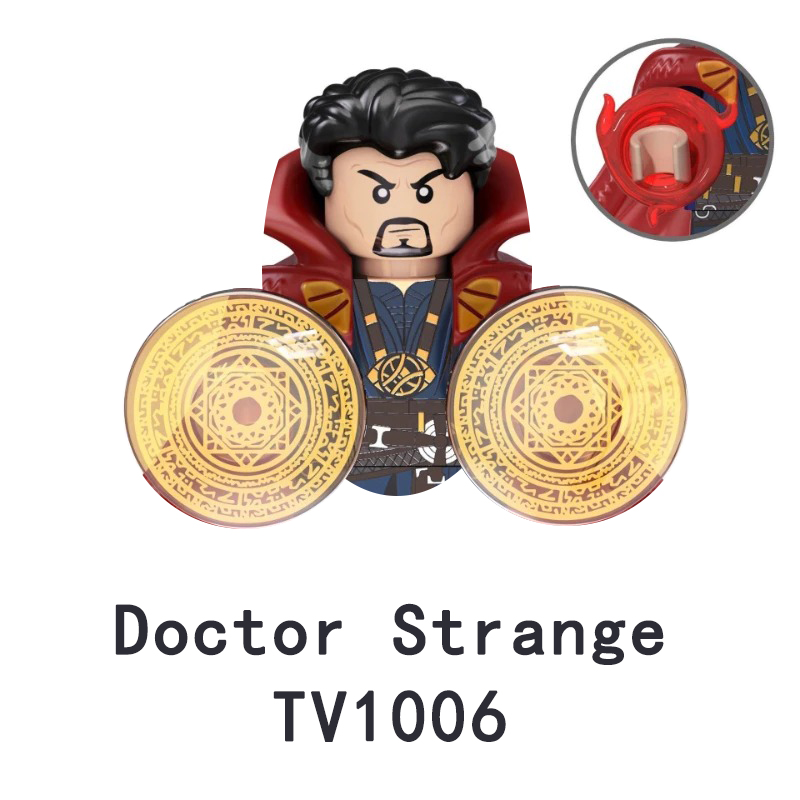 Super Heroes Building Blocks Minifigures Iron Man Thor Captain America Black Panther Doctor Strange Action Figures Toy Kid Gifts