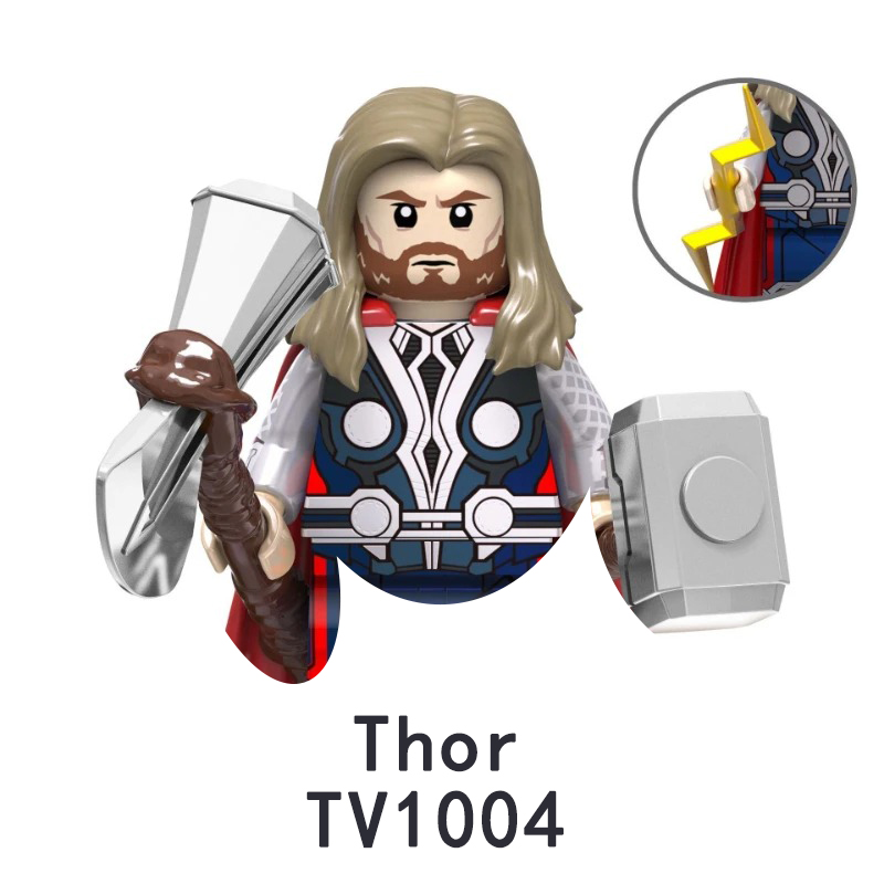 Super Heroes Building Blocks Minifigures Iron Man Thor Captain America Black Panther Doctor Strange Action Figures Toy Kid Gifts