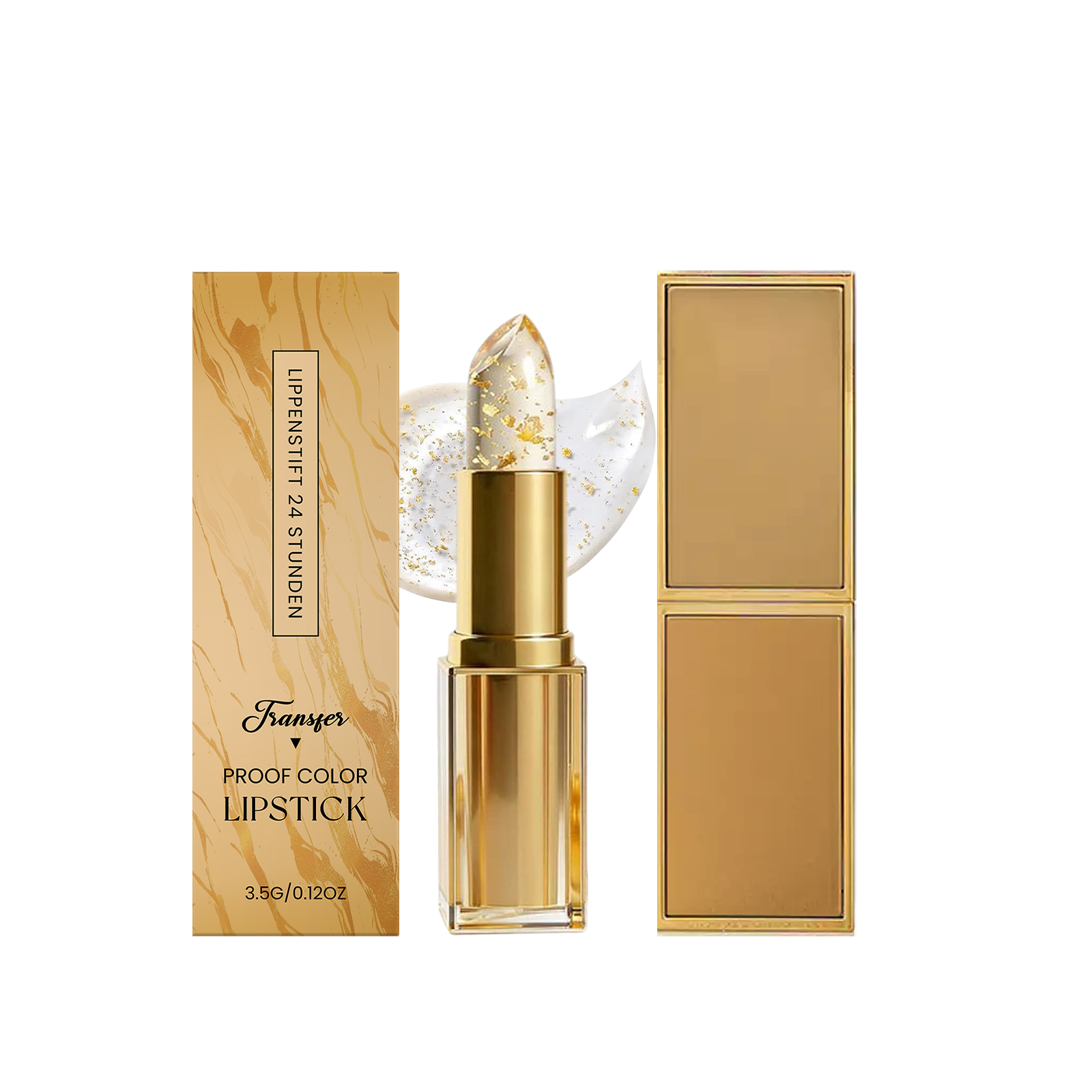 Gold Foil Color Changing Moisturizing Lip Balm Lip Hydration Light Texture Natural Color Soft Hydrous Lip Shiny Feeling