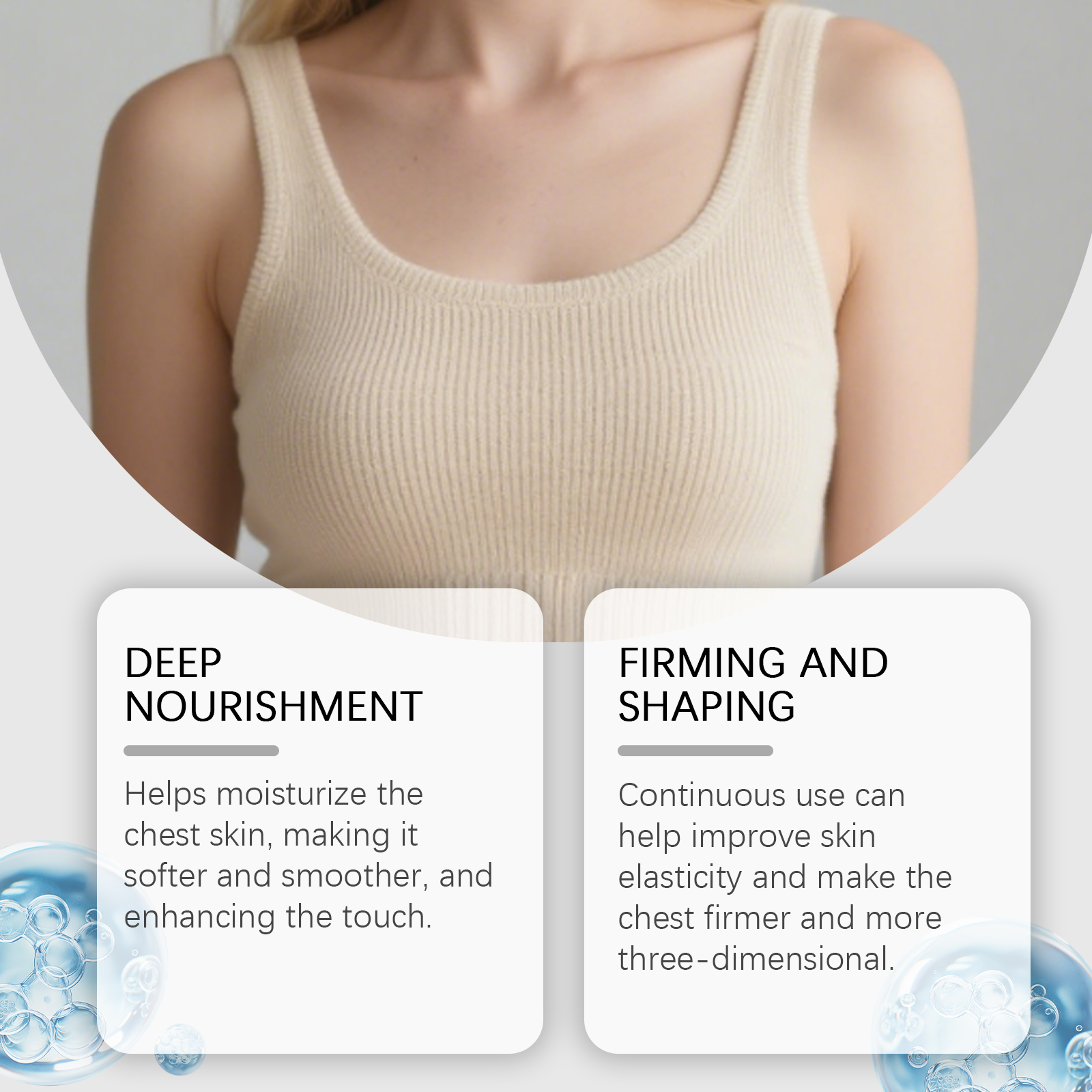 Breast Care Cream Rich Soft Hydrating Moisturizing Gentle Nourish Womens Daily Body Skin Massage Lotion
