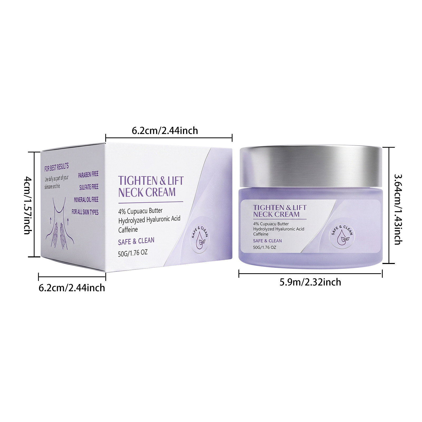 Moisturizing Neck Cream Daily Mild Skin Friendly Soft Smooth Hydrating Facial Neck Skin Care Massage