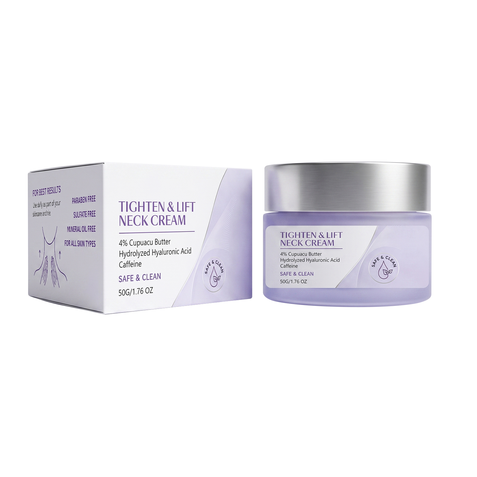 Moisturizing Neck Cream Daily Mild Skin Friendly Soft Smooth Hydrating Facial Neck Skin Care Massage