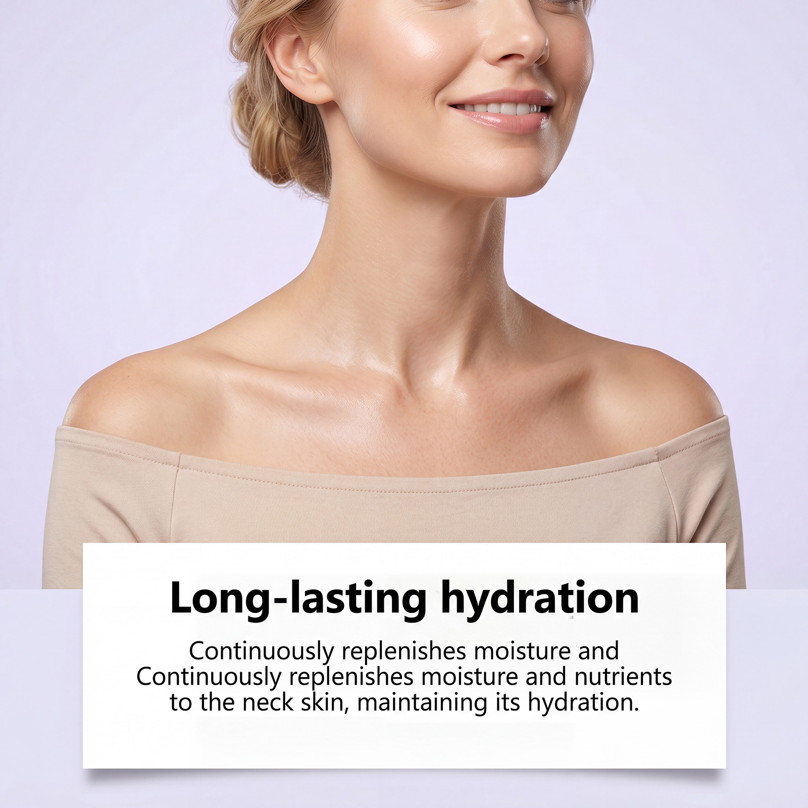 Moisturizing Neck Cream Daily Mild Skin Friendly Soft Smooth Hydrating Facial Neck Skin Care Massage