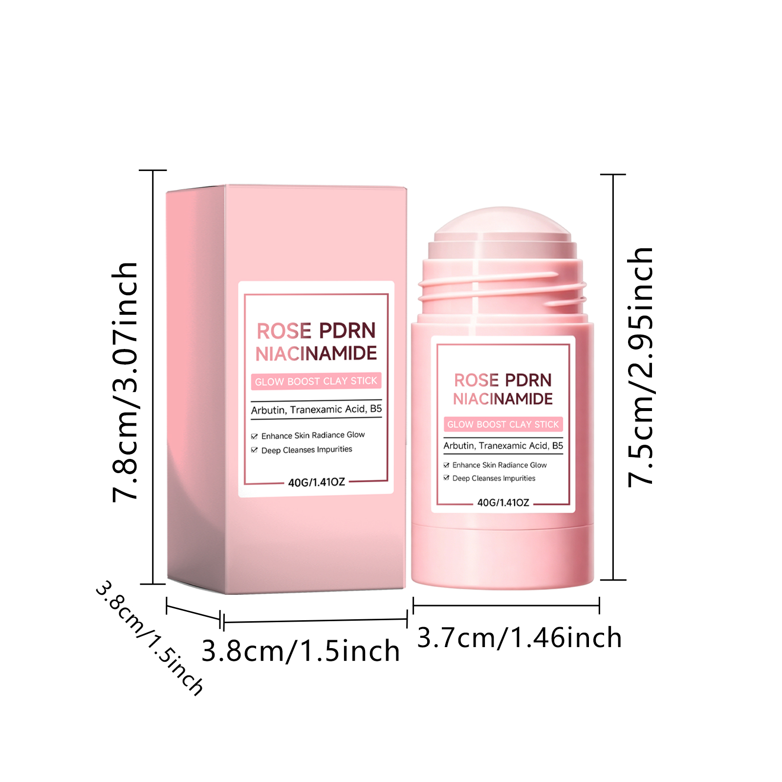Rose Moisturizing Mask Stick Mild Cleansing Hydrating Soft Daily Convenient Smearing Type Facial Skin Care Product