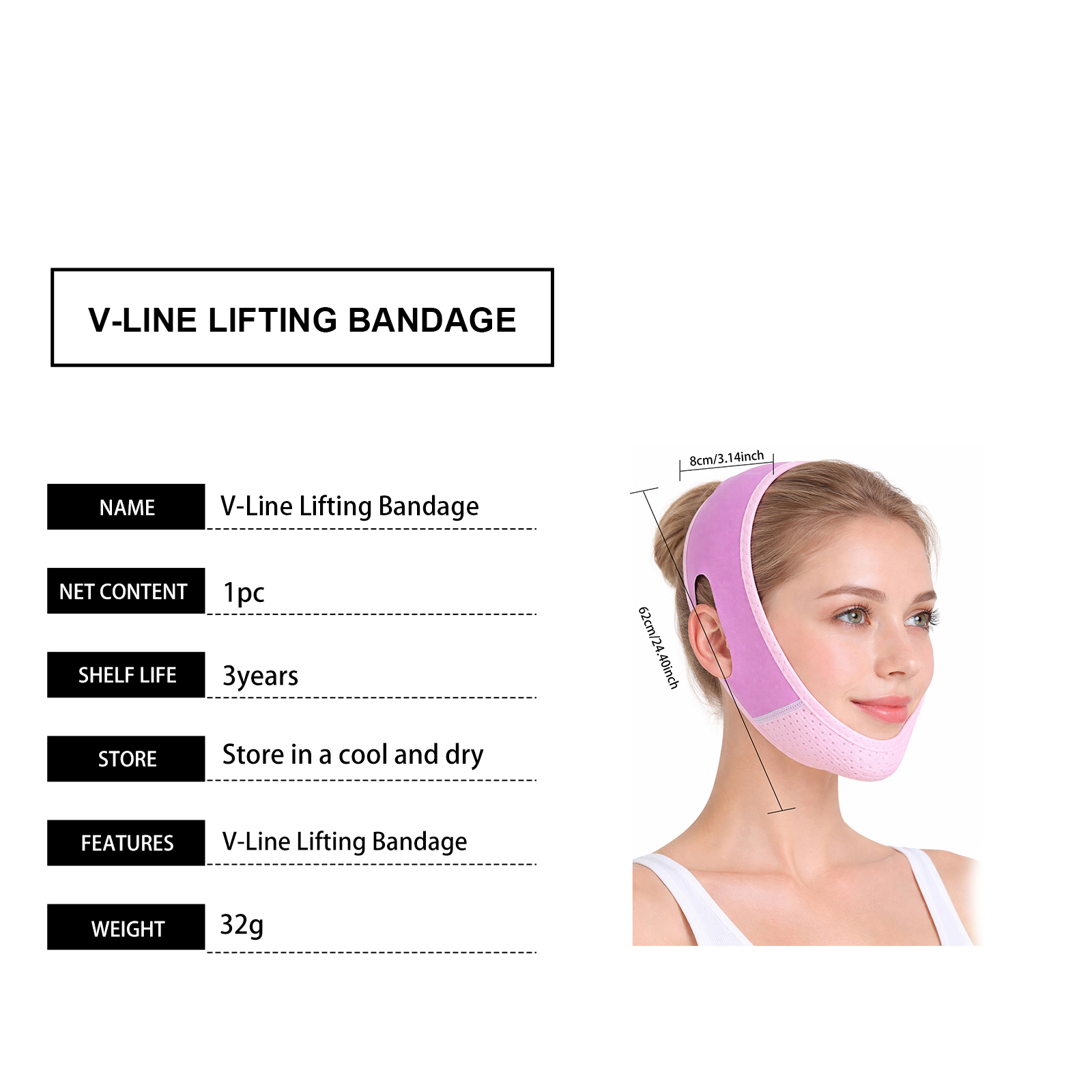 Facial Care Bandage Fit Skin Breathable SkinFriendly Comfortable Wear Daily Face Line Contour Maintenance Tool Soft Gentle Safe Mild Tender