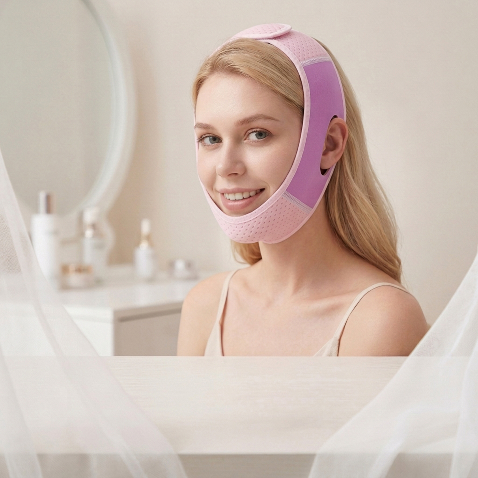Facial Care Bandage Fit Skin Breathable SkinFriendly Comfortable Wear Daily Face Line Contour Maintenance Tool Soft Gentle Safe Mild Tender