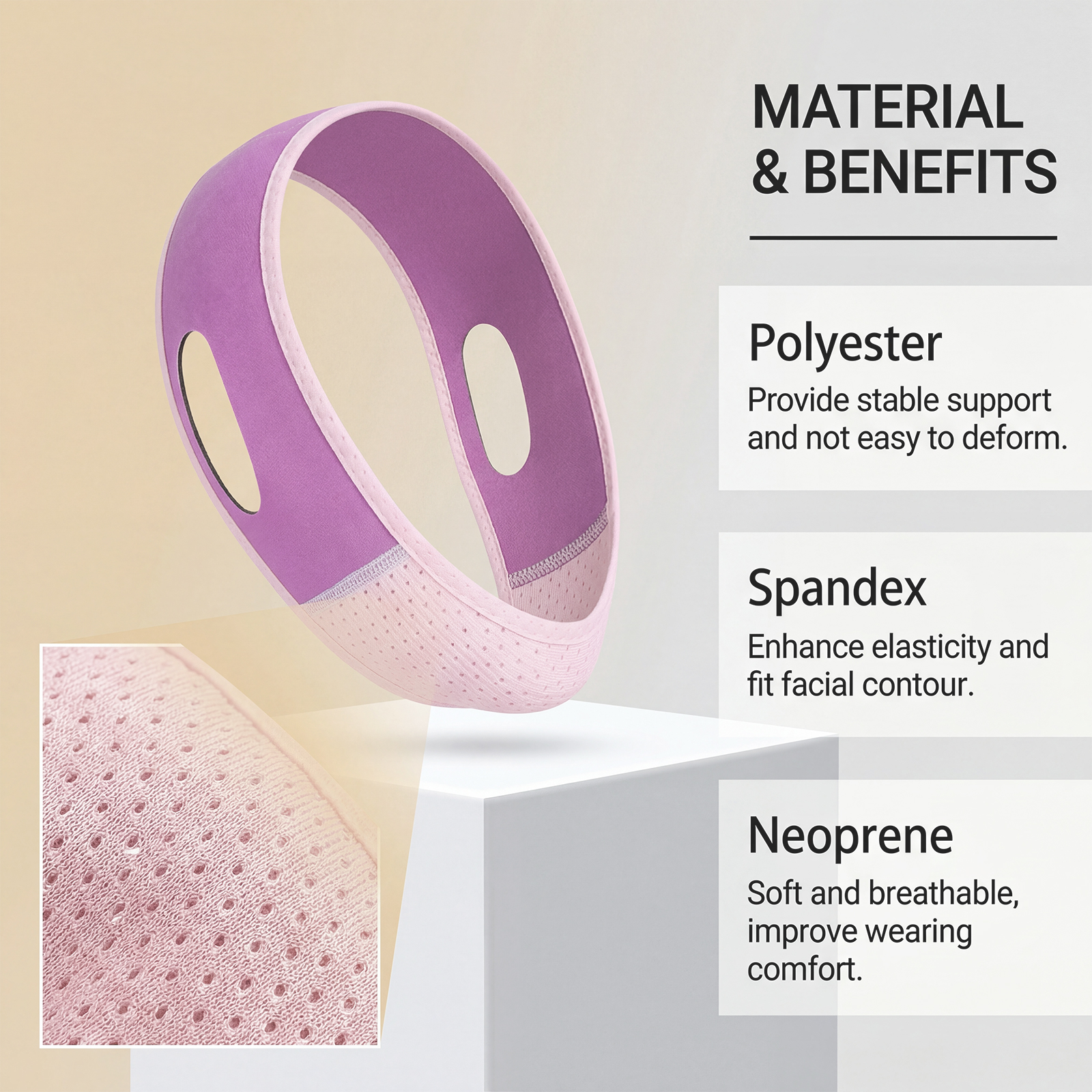 Facial Care Bandage Fit Skin Breathable SkinFriendly Comfortable Wear Daily Face Line Contour Maintenance Tool Soft Gentle Safe Mild Tender
