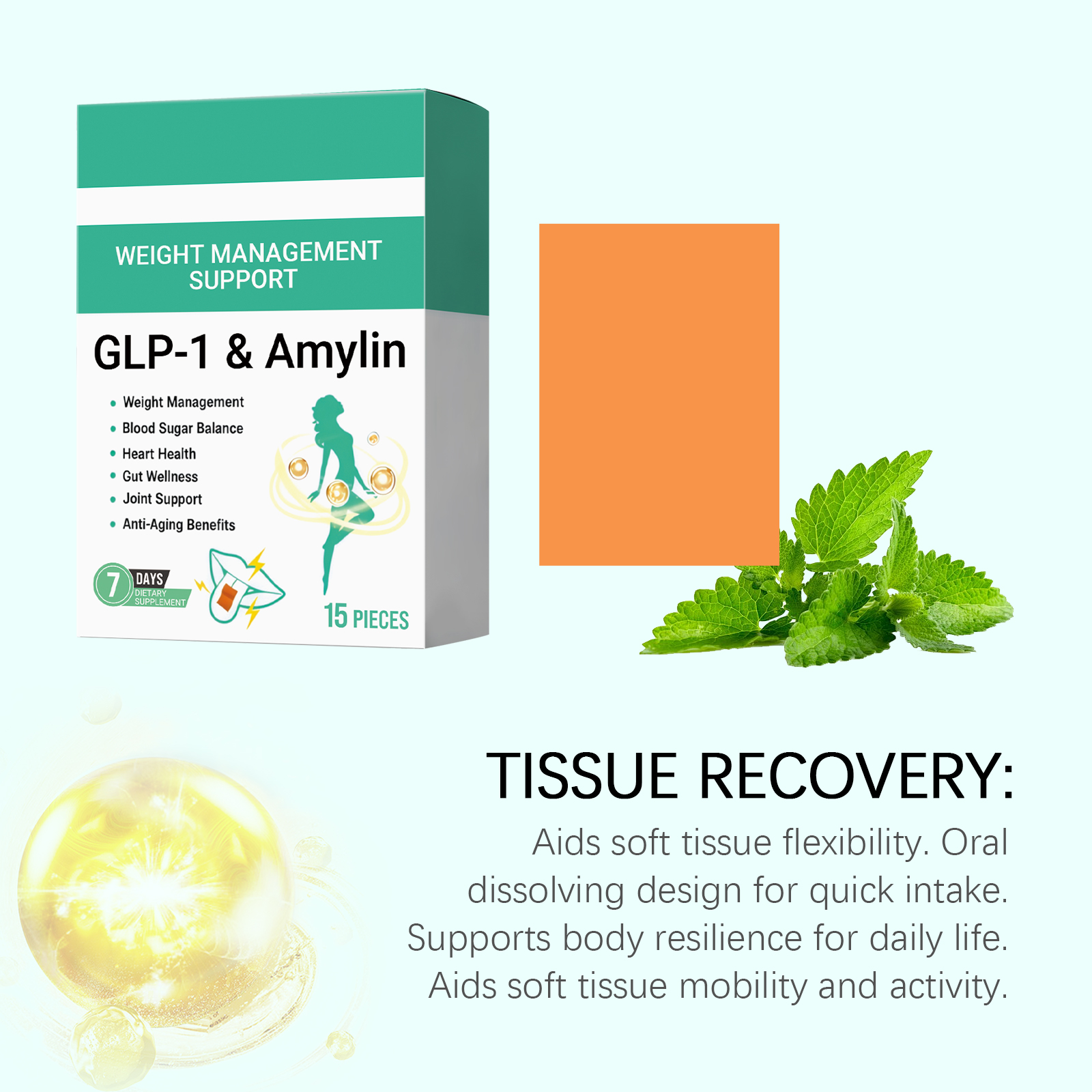Body Care Oral Lozenges Mild Dietary Supplement Boost Body Vitality Daily Figure Care Support Management