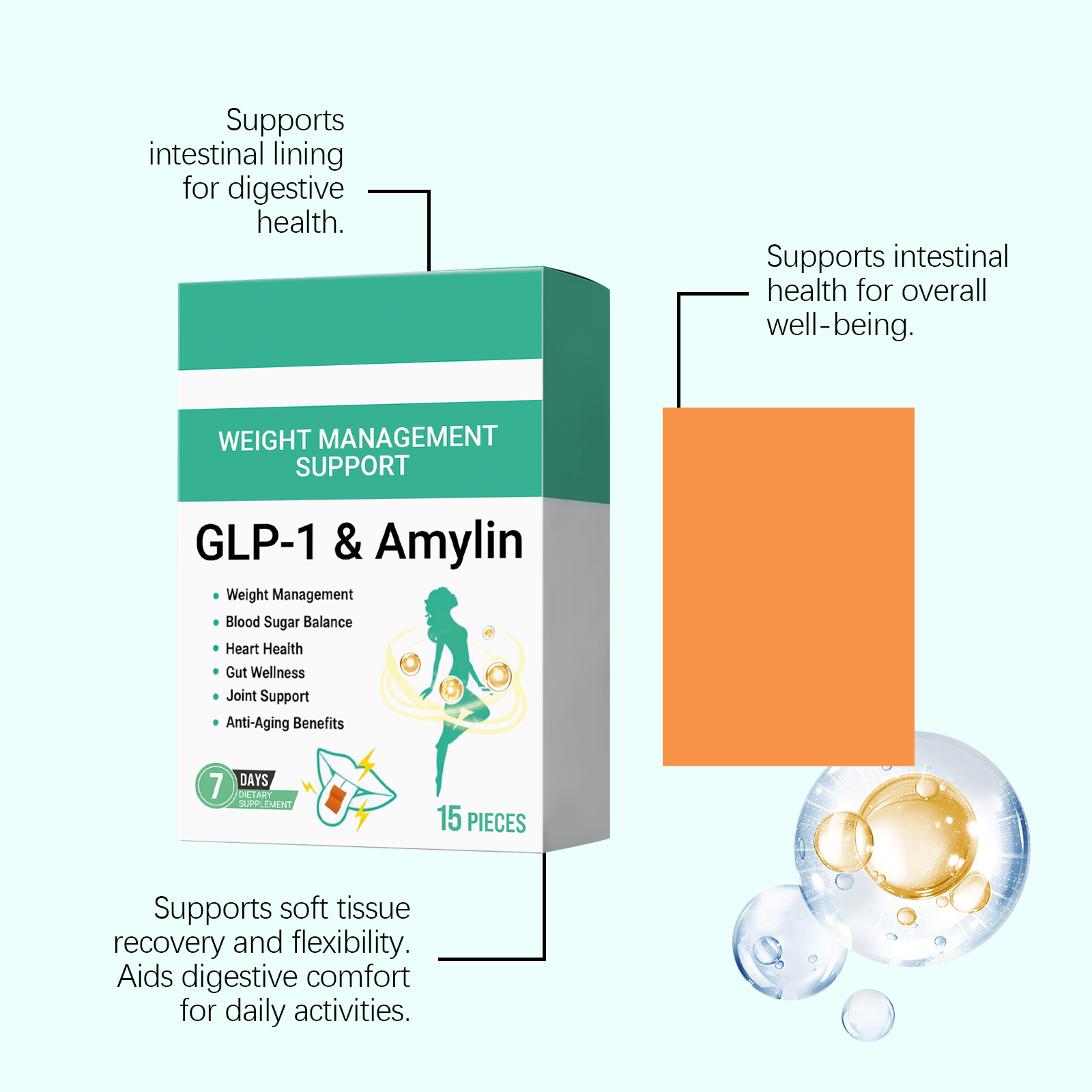 Body Care Oral Lozenges Mild Dietary Supplement Boost Body Vitality Daily Figure Care Support Management