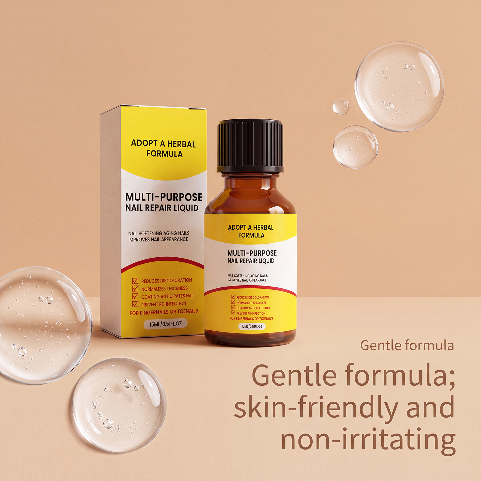 Nail Care Liquid Gentle Skin Friendly Formula Fine Absorbable Fresh Moisturizing Nail Surface Cuticle Smooth Glossy