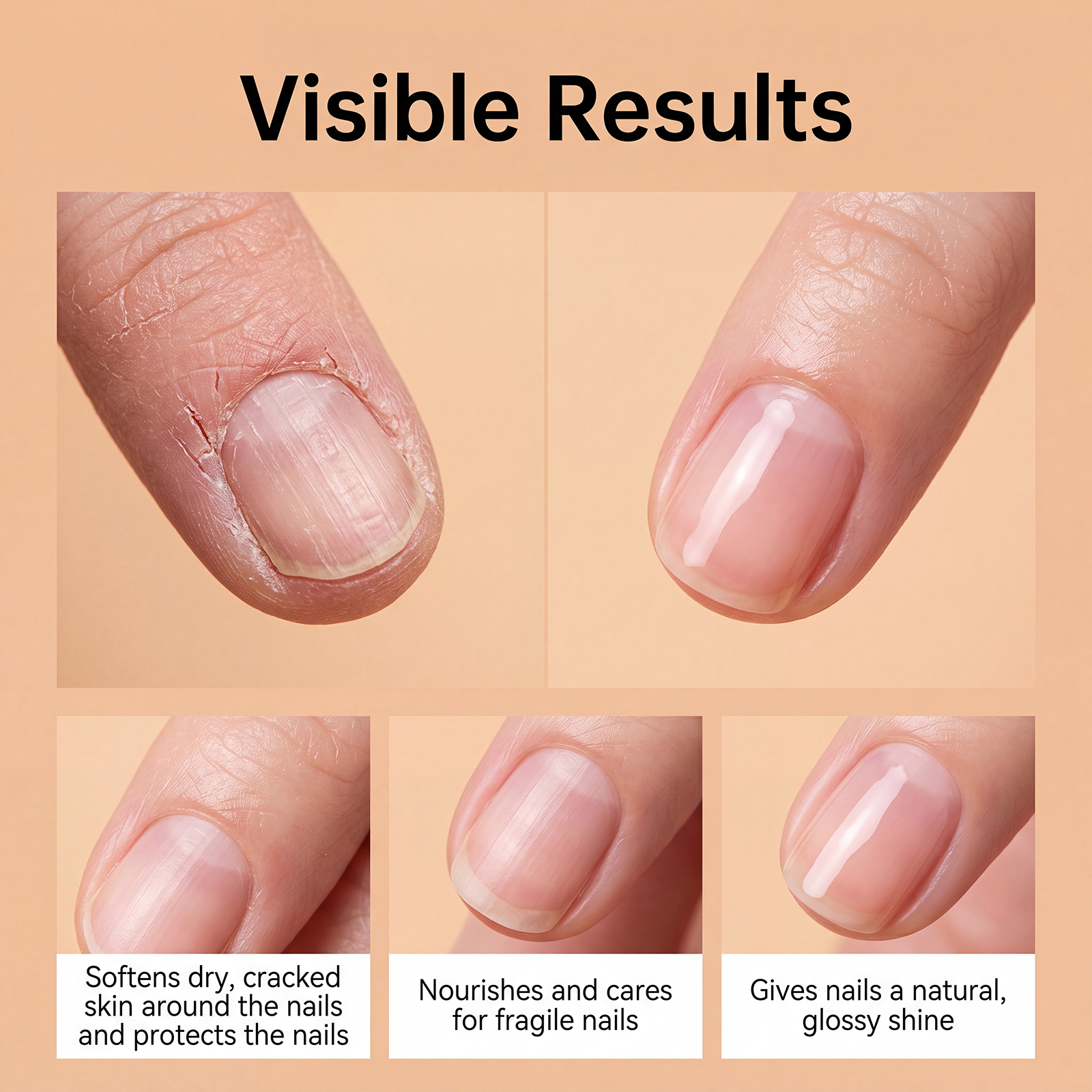 Nail Care Liquid Gentle Skin Friendly Formula Fine Absorbable Fresh Moisturizing Nail Surface Cuticle Smooth Glossy