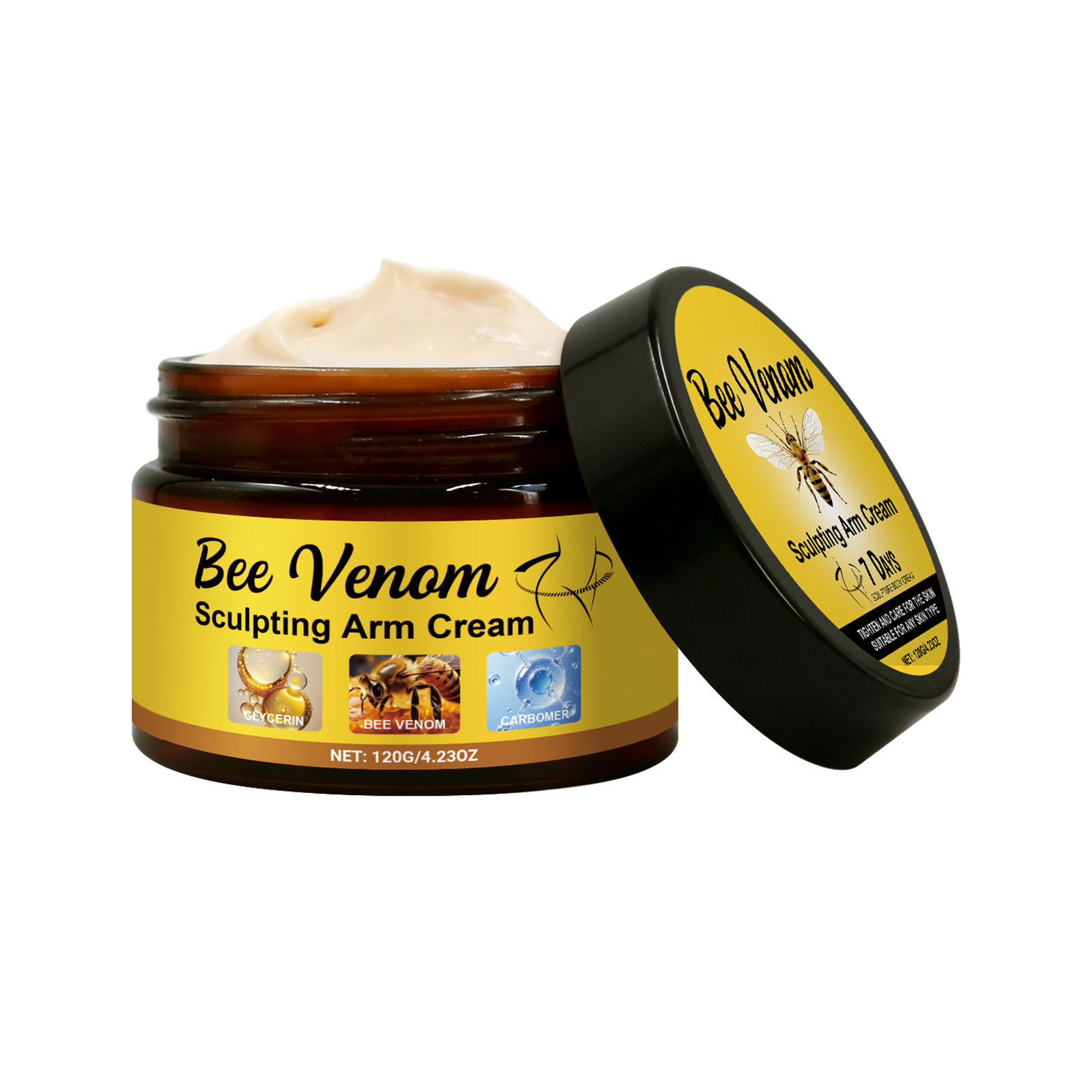 Bee Venom Body Care Cream Mild Gentle Soft Smooth Skin Line Daily Massage Treatment Lotion