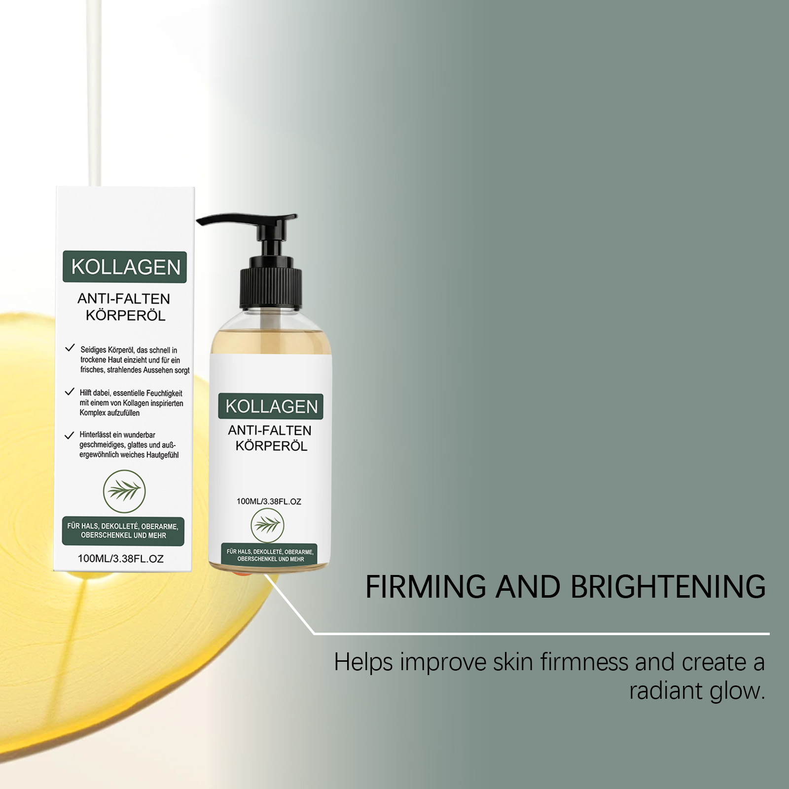 Brightening Body Oil Clean Care Silky Hydrating Moisturizing Smooth Cozy Soft Daily Skin Care