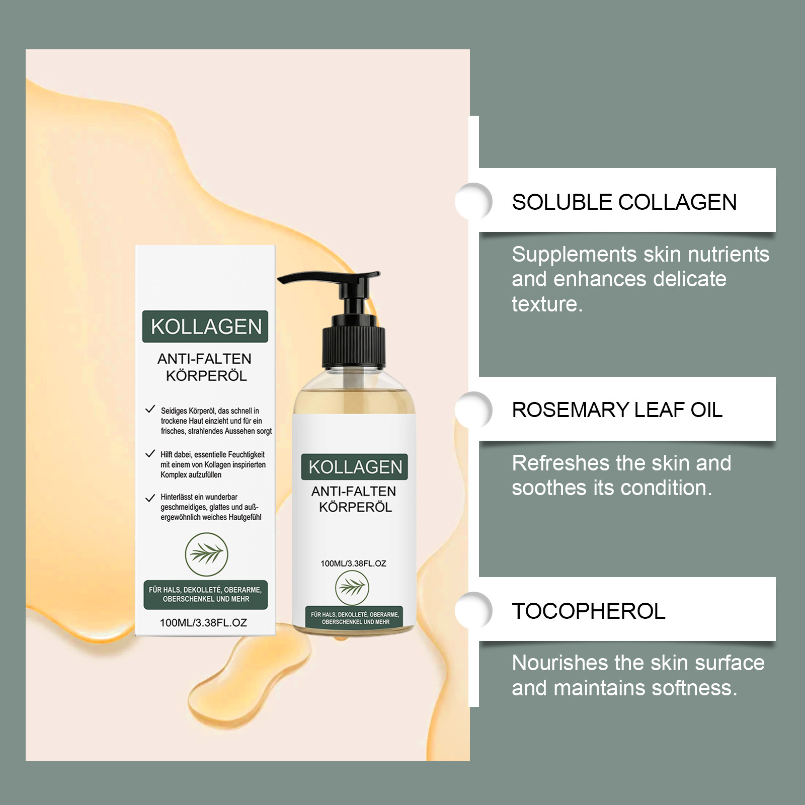 Brightening Body Oil Clean Care Silky Hydrating Moisturizing Smooth Cozy Soft Daily Skin Care