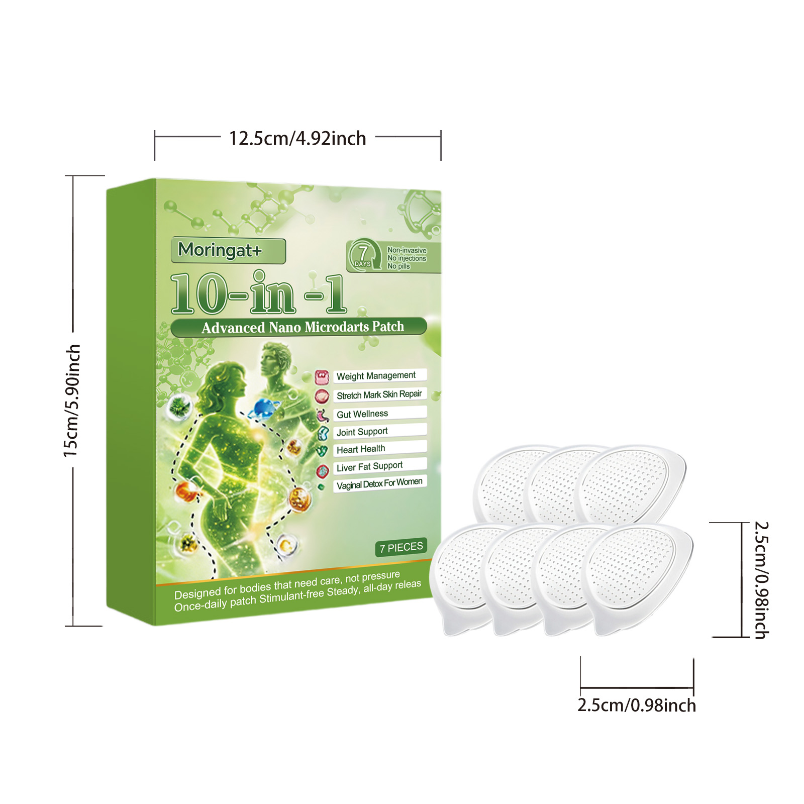 Body Care Patch Mild Formula Soft Natural Fit Skin Light Daily Body Contour Care
