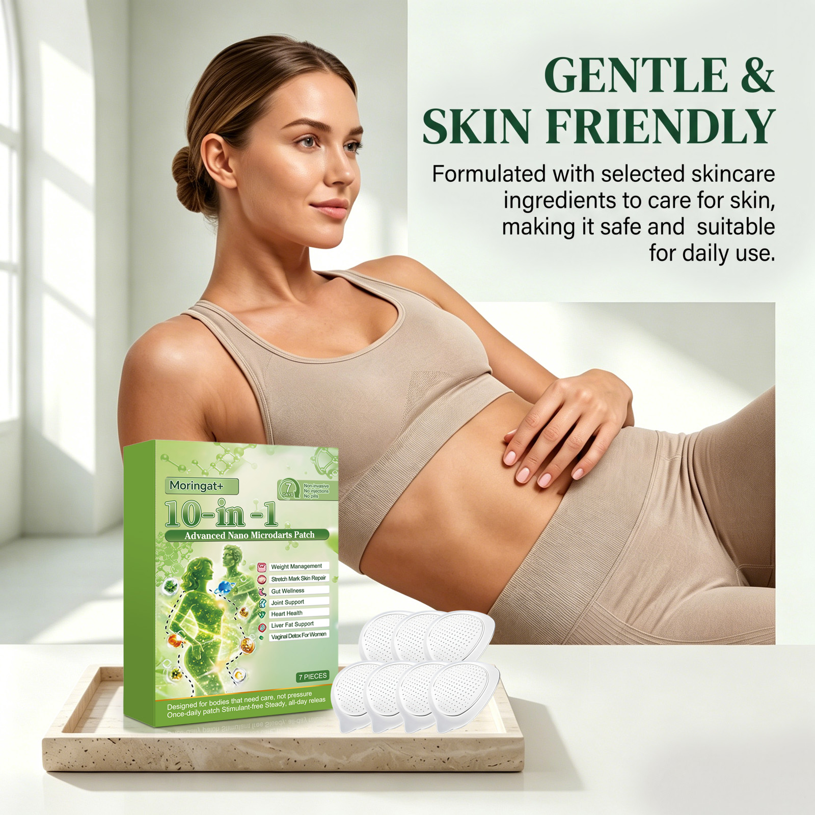 Body Care Patch Mild Formula Soft Natural Fit Skin Light Daily Body Contour Care