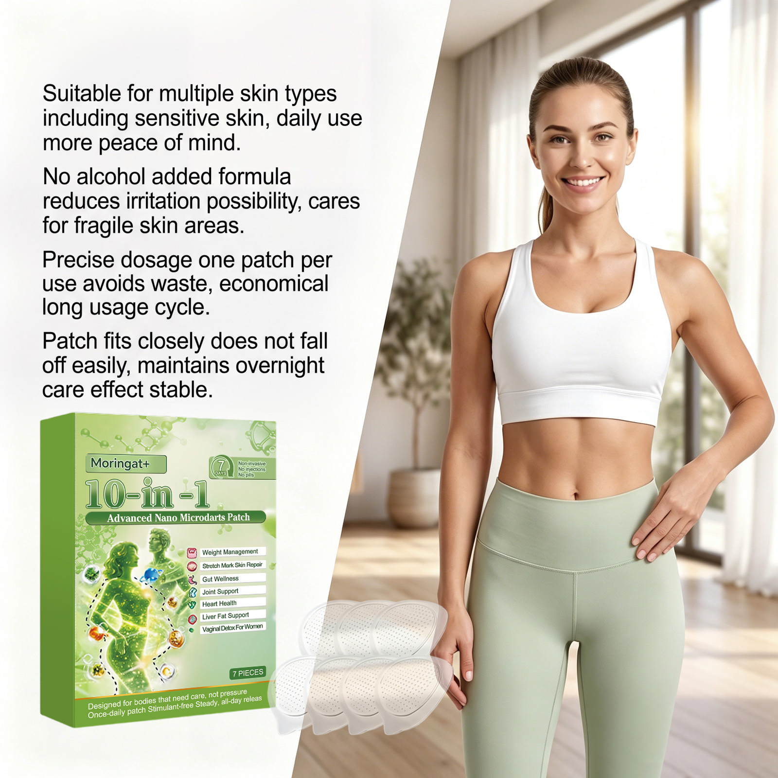 Body Care Patch Mild Formula Soft Natural Fit Skin Light Daily Body Contour Care