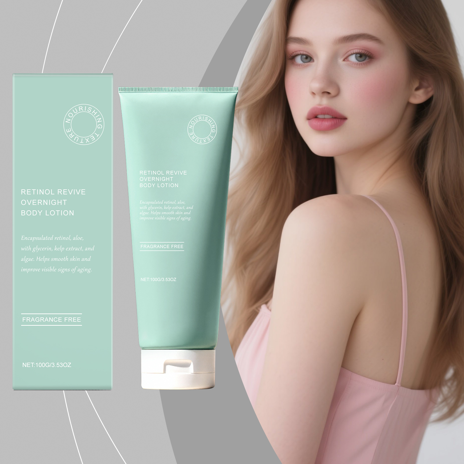 Night Moisturizing Body Lotion Gentle Nourish Elastic Soft Refreshing Non Sticky Skin Whole Body Use