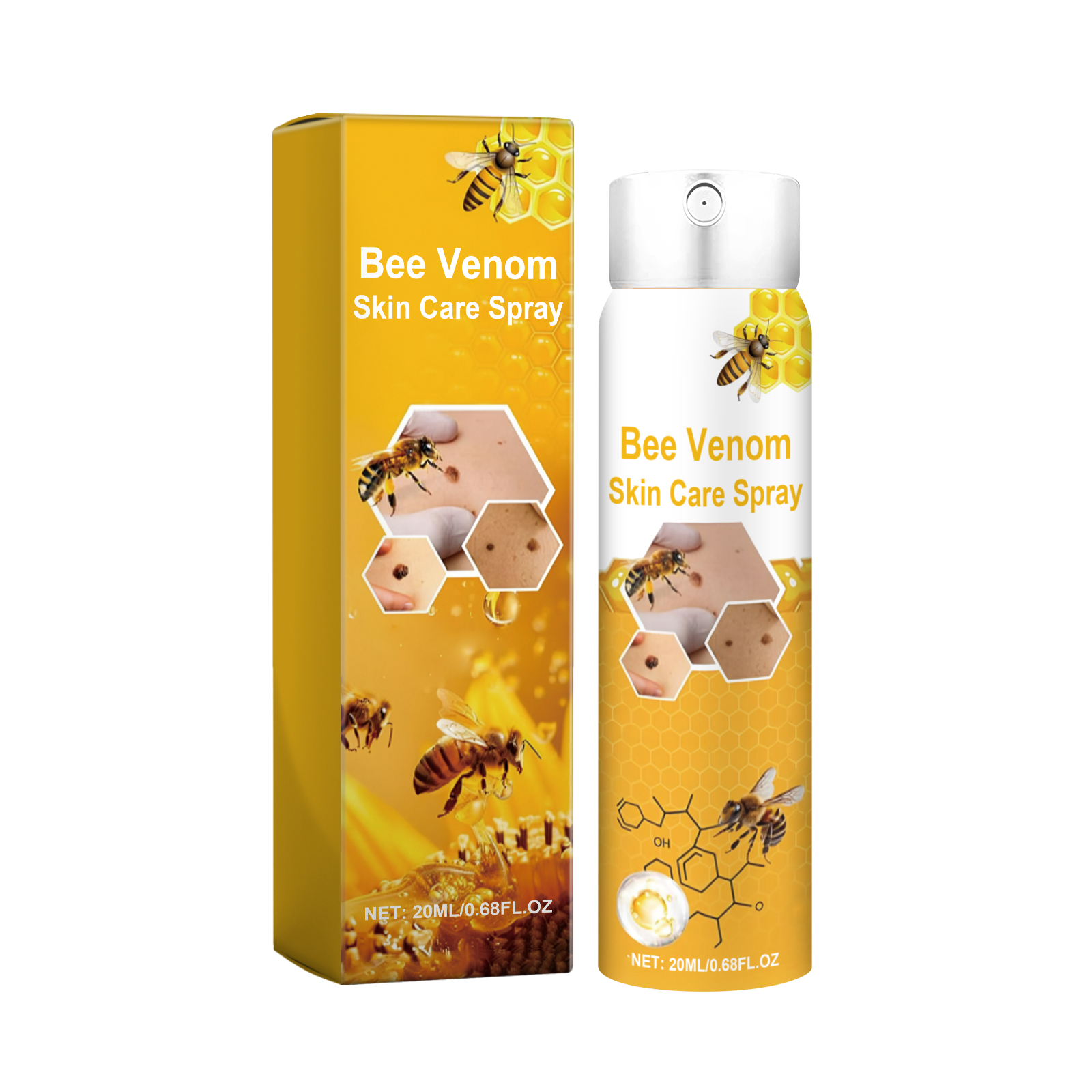 Bee Venom Skin Care Spray Mild Formula Cleanses Nourishes Gentle Care Refreshes Skin Tender Protection