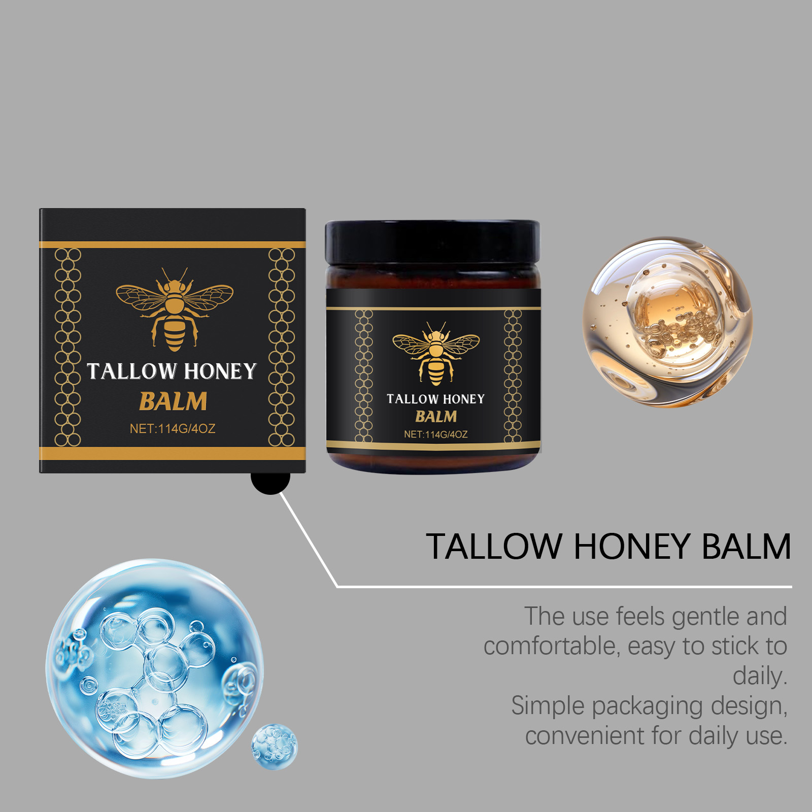 Tallow Moisturizing Nourishing Cream Gentle Hydrating Easily Absorbed Nourish Dry Skin Soft Smooth Complexion Care