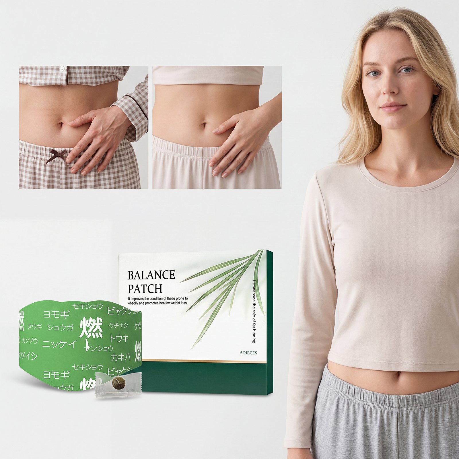 Herbal Body Care Patch Lightweight Breathable Material Fits Body Contours Daily Care Lazy Local Patch