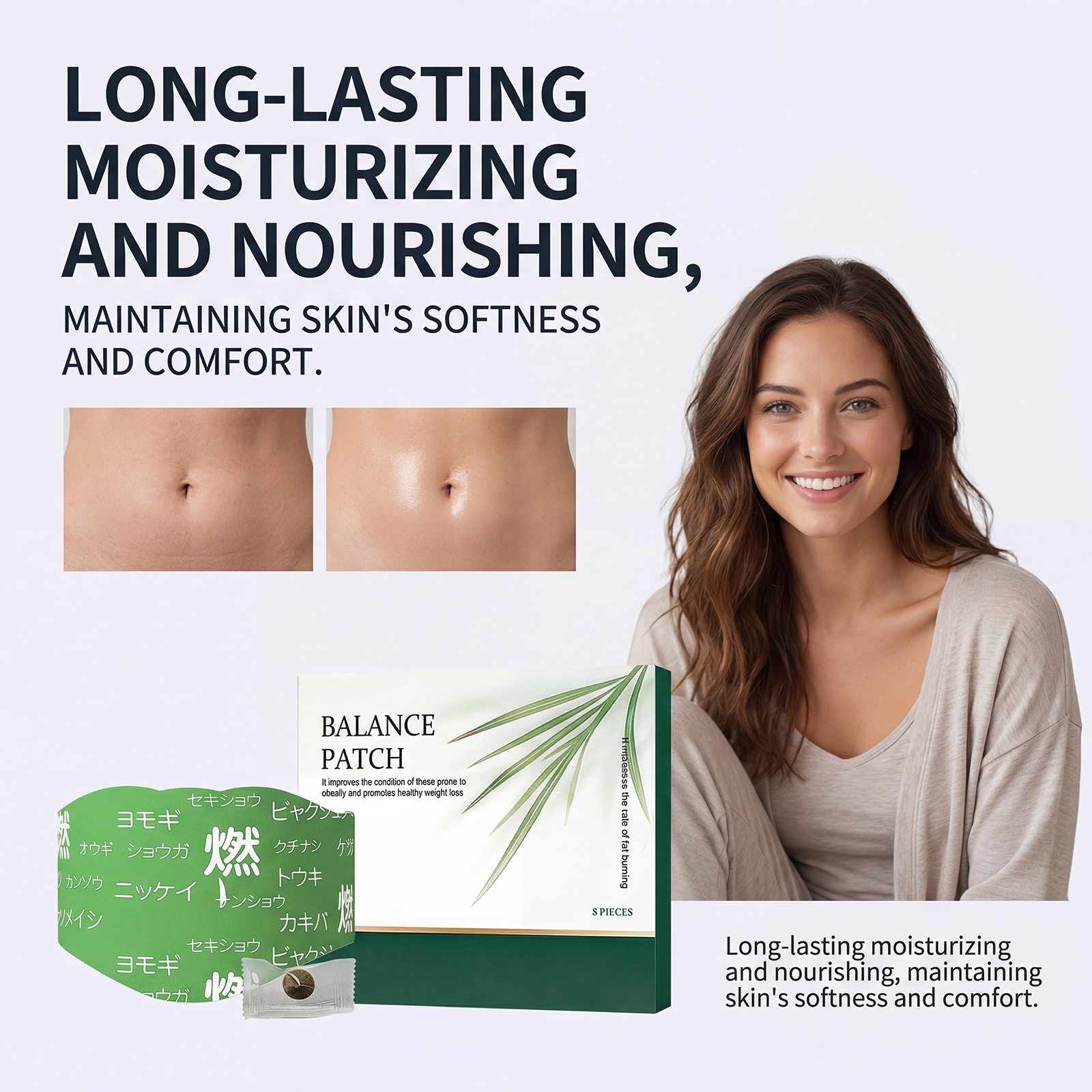 Herbal Body Care Patch Lightweight Breathable Material Fits Body Contours Daily Care Lazy Local Patch