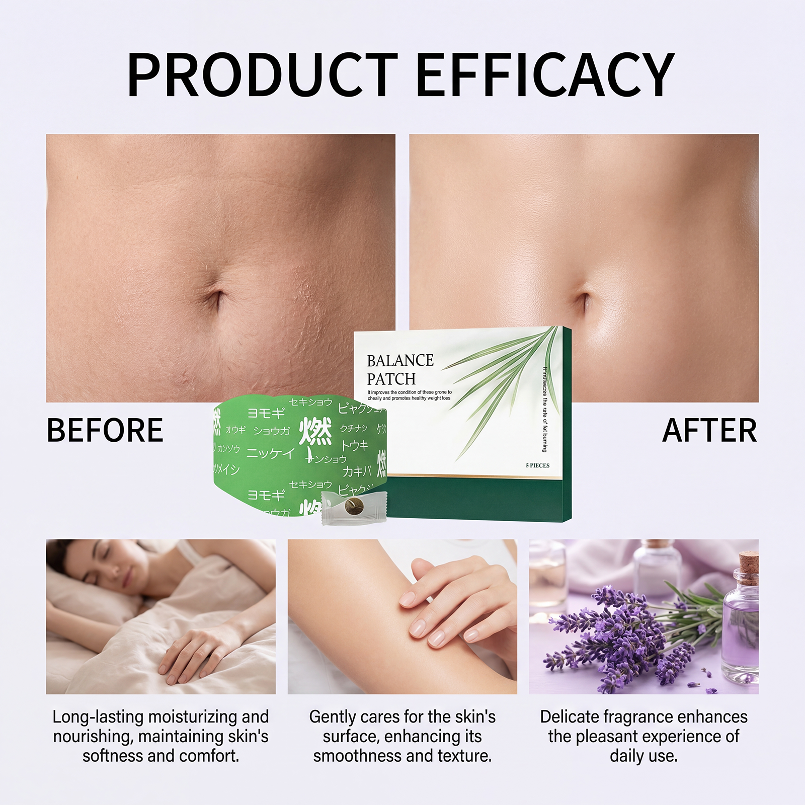 Herbal Body Care Patch Lightweight Breathable Material Fits Body Contours Daily Care Lazy Local Patch