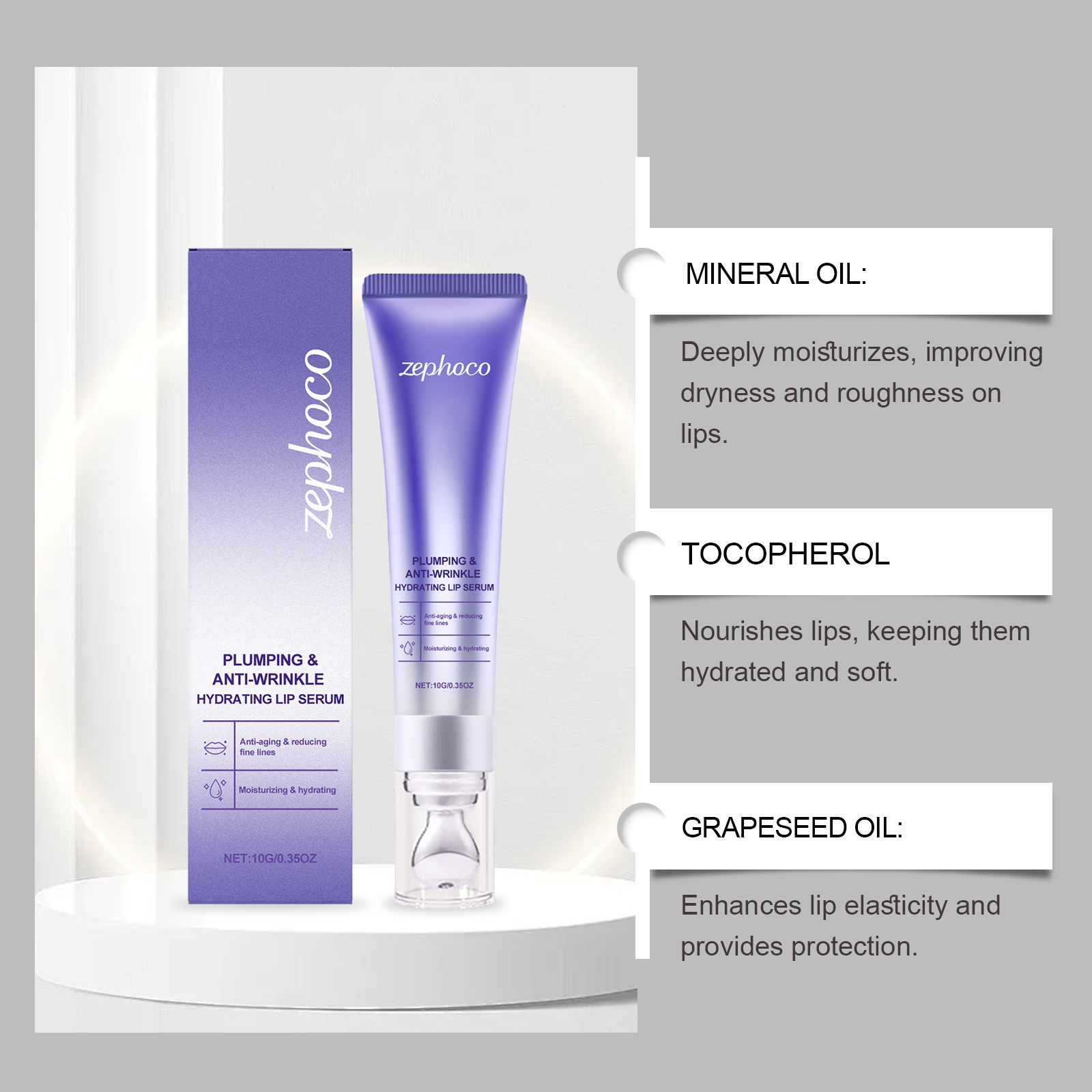 Lip Plumping Essence Liquid Hydrating Nourishing Delicate Moisturizing Gentle Care For Lip Skin