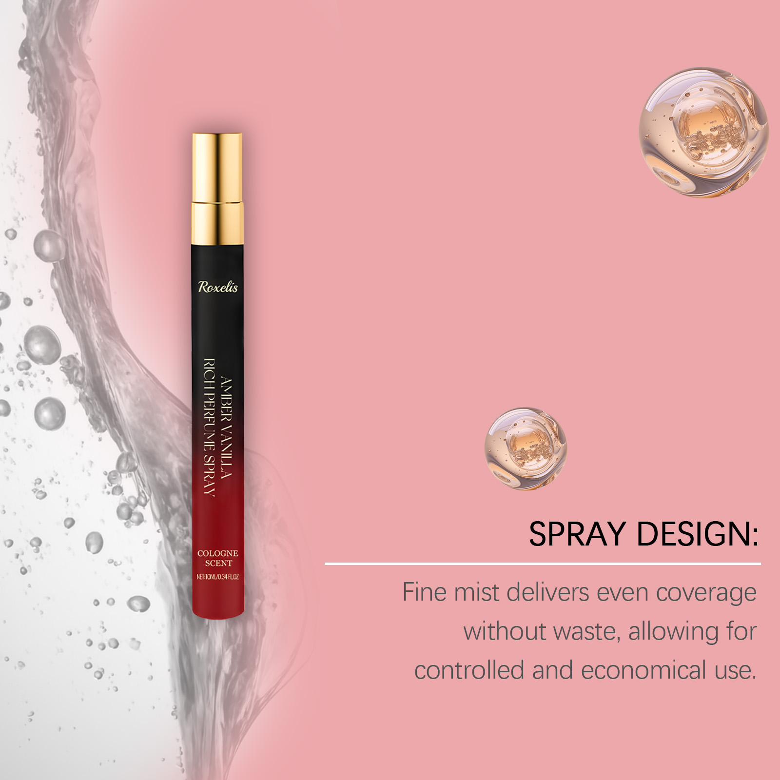 Amber Cologne Rich Perfume Spray Woody Fresh Personal Charm Daily Commute Long Lasting Multi Layer Fragrance