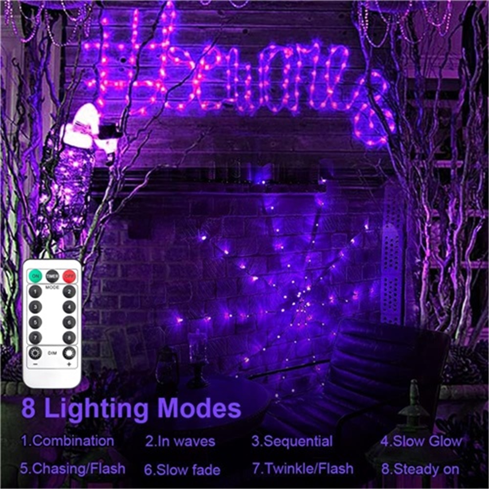 LED Spider Web String Lights Halloween Decorations Glow Net Light with Black Spider for Indoor Outdoor Haunted House Party Garden Yard