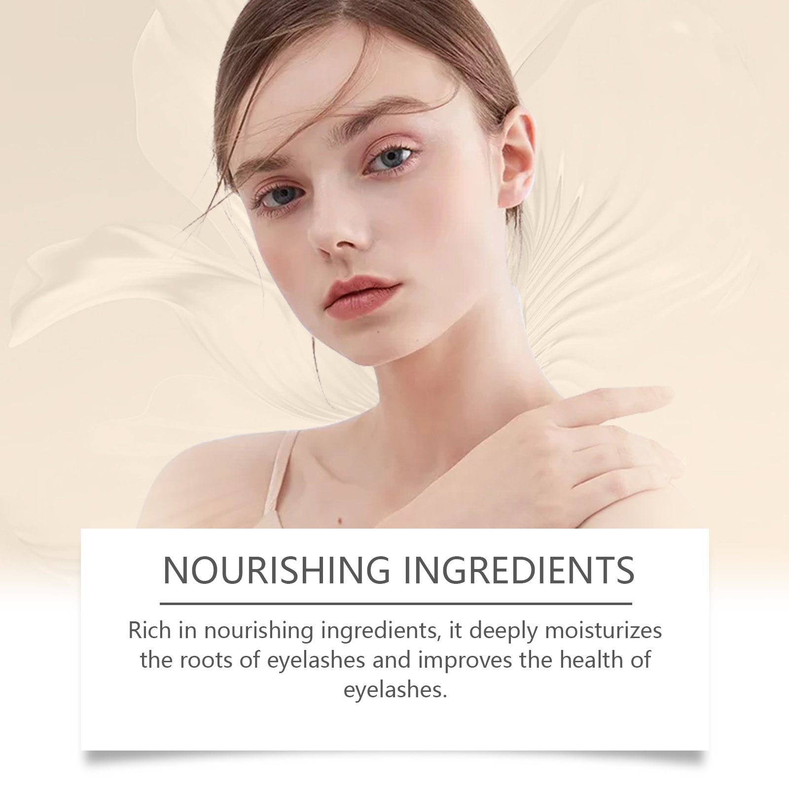 Eyelash Growth Serum Daily Gentle Care Natural Slender Eyelashes Moisturizing Nourishing Eye Lashes Liquid