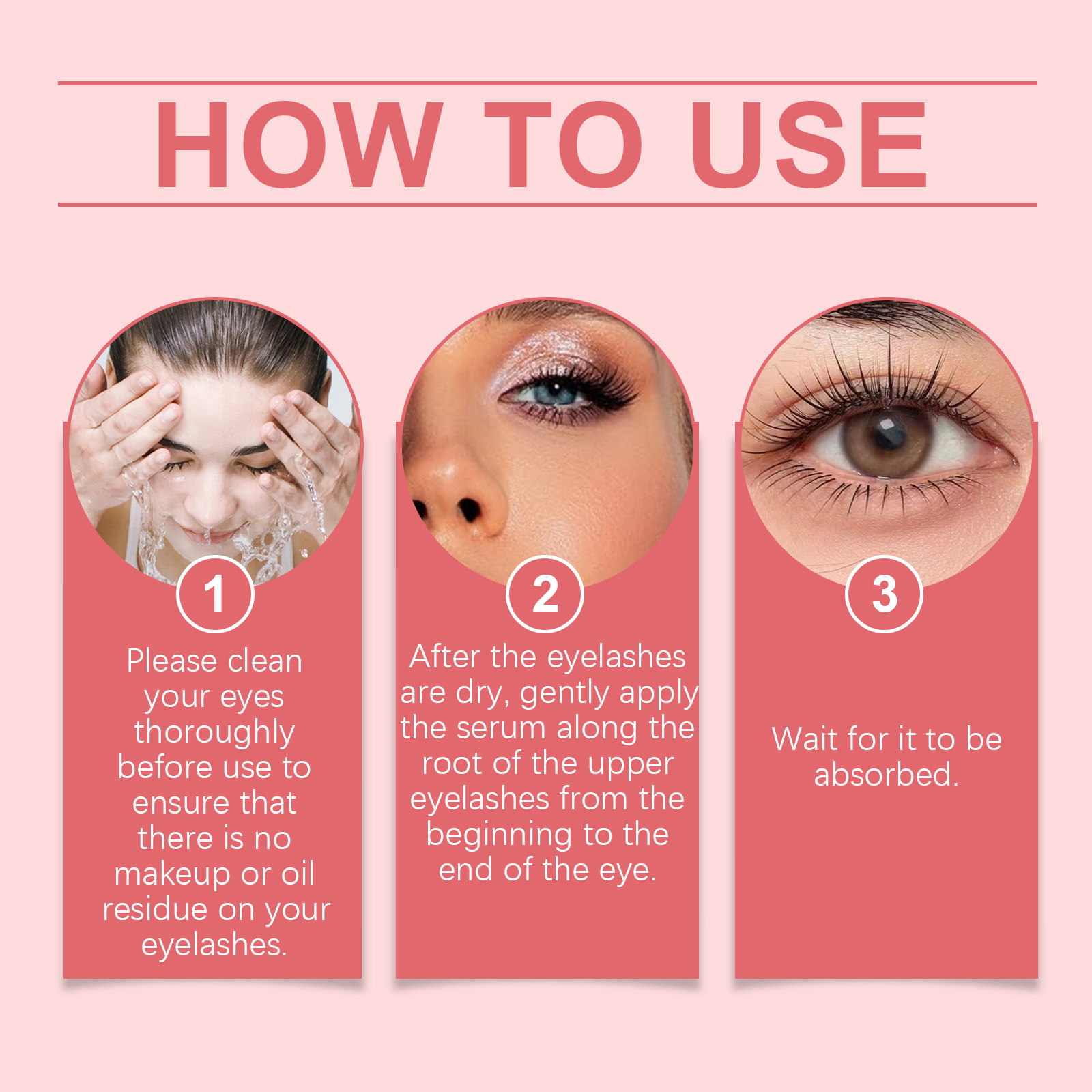 Eyelash Growth Serum Daily Gentle Care Natural Slender Eyelashes Moisturizing Nourishing Eye Lashes Liquid