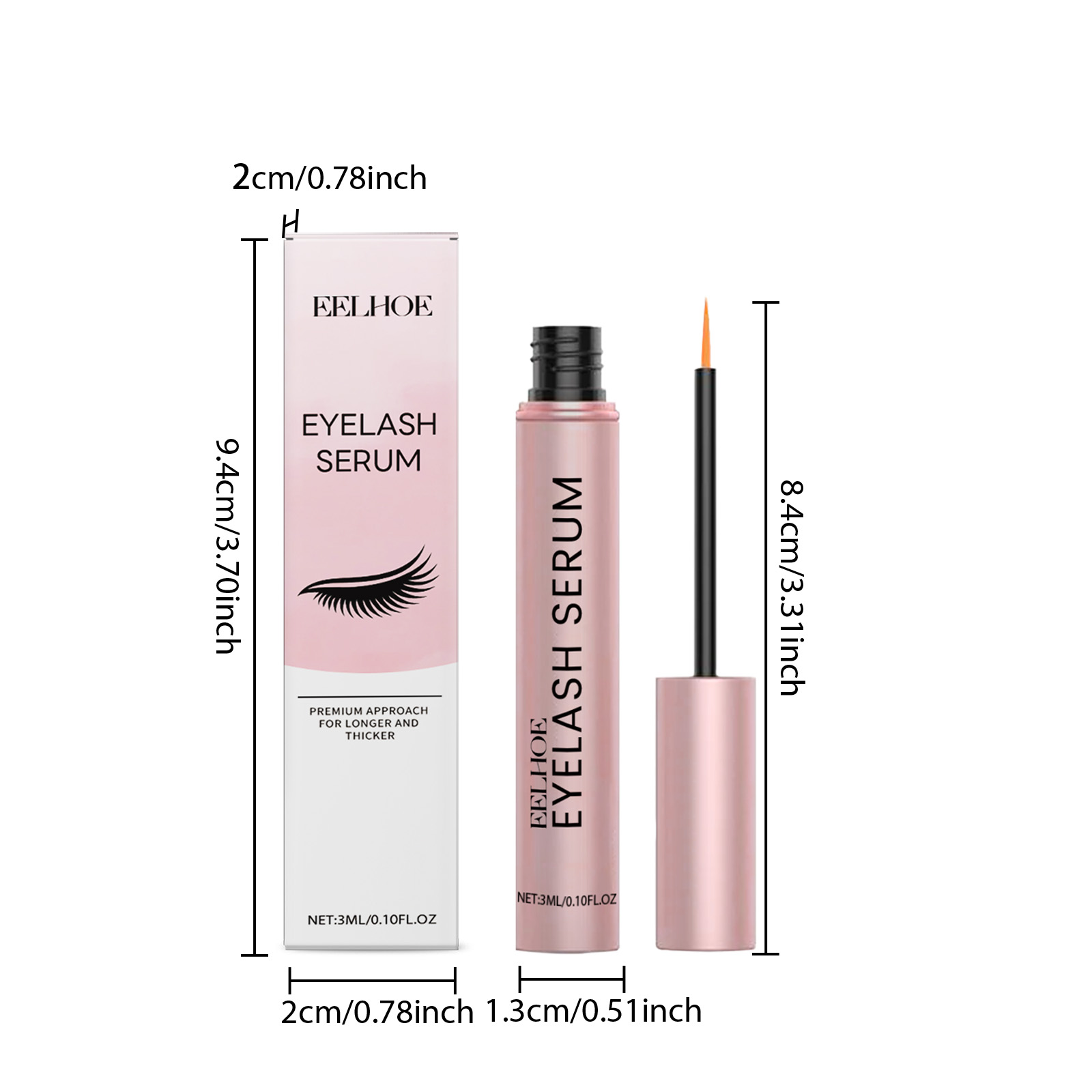 Eyelash Growth Serum Daily Gentle Care Natural Slender Eyelashes Moisturizing Nourishing Eye Lashes Liquid