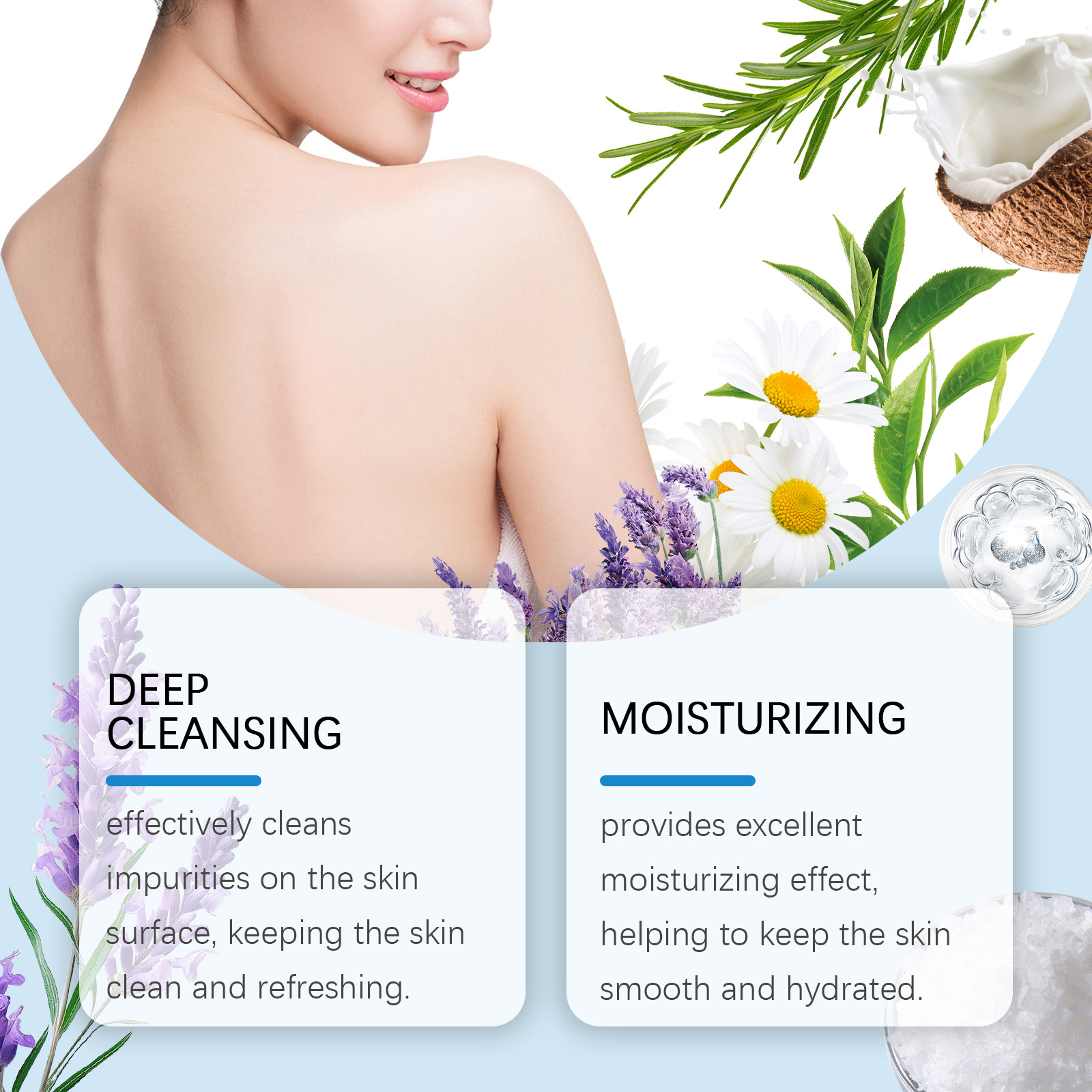 Body Bath Salt Gentle Cleansing Exfoliating Bath Moisturizing Skin Rejuvenate Body