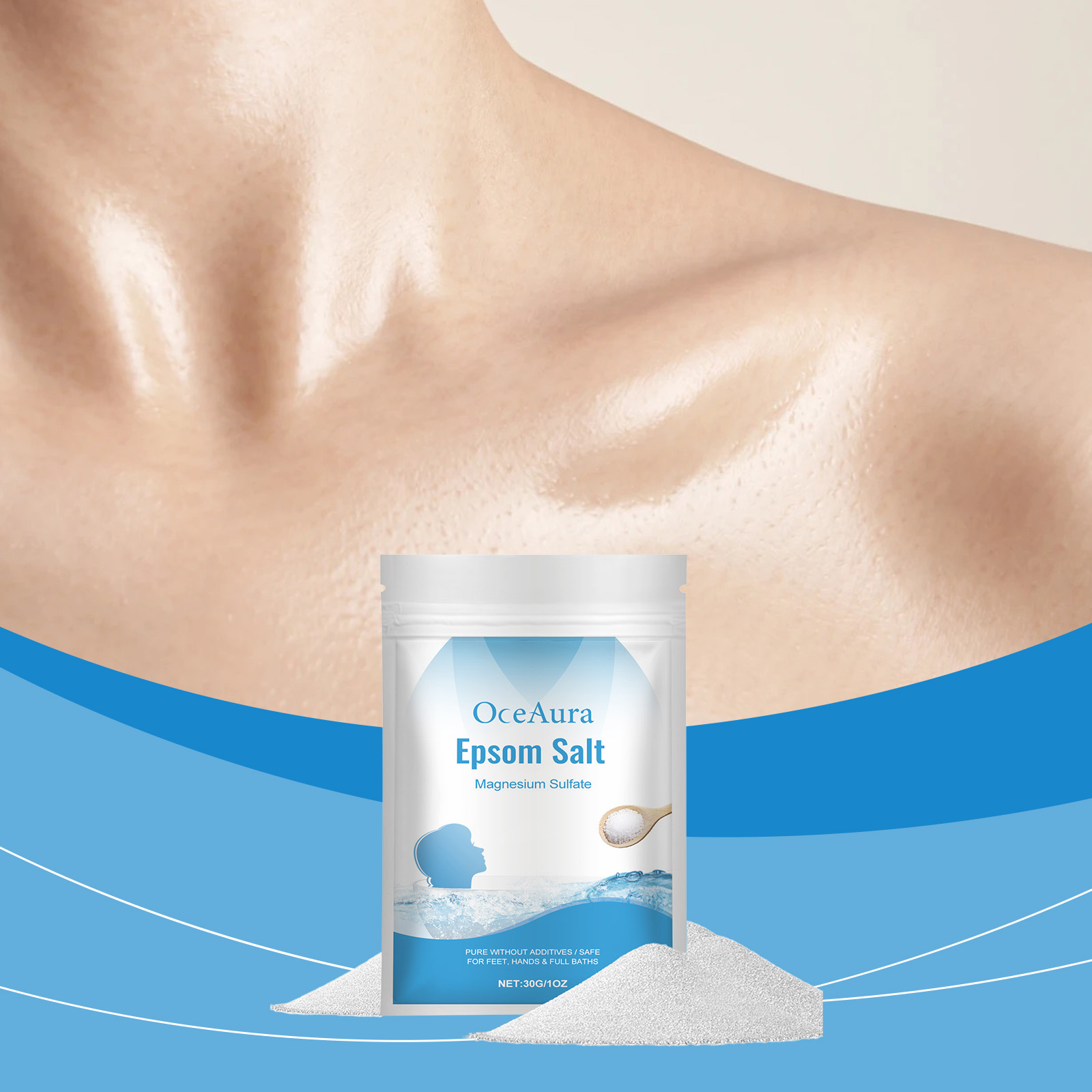 Body Bath Salt Gentle Cleansing Exfoliating Bath Moisturizing Skin Rejuvenate Body